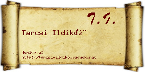 Tarcsi Ildikó névjegykártya