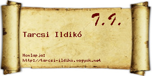 Tarcsi Ildikó névjegykártya