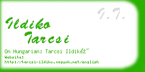 ildiko tarcsi business card